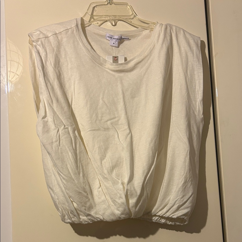 Good American Women's Cream Top